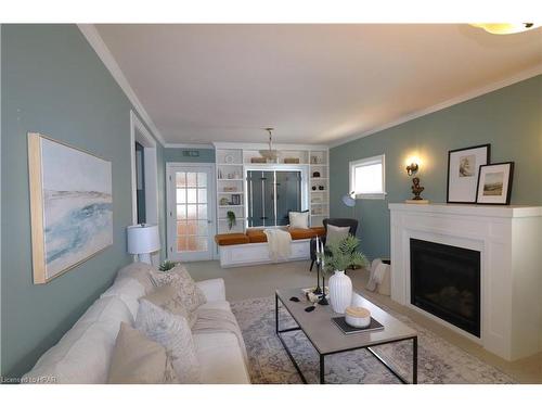 223 Mornington Street, Stratford, ON - Indoor Photo Showing Living Room With Fireplace