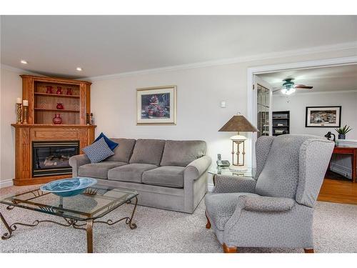 47 Walker Street, Clinton, ON - Indoor Photo Showing Living Room With Fireplace