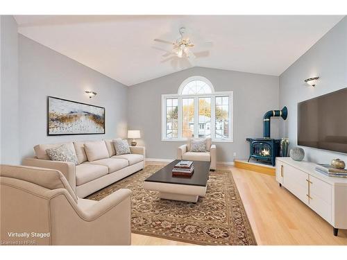 11 Wingfield Avenue, Stratford, ON - Indoor Photo Showing Living Room With Fireplace