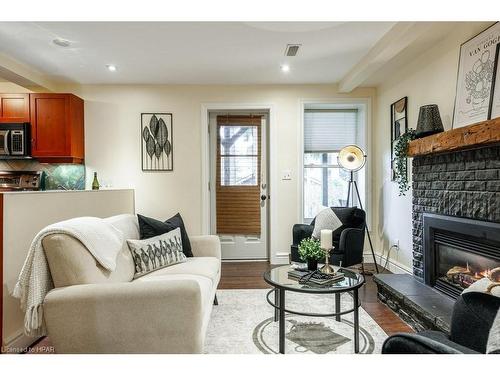 26 Daly Avenue, Stratford, ON - Indoor Photo Showing Living Room With Fireplace