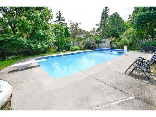 39 Park Lane Drive, Stratford, ON - Outdoor With In Ground Pool With Backyard