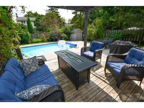 39 Park Lane Drive, Stratford, ON - Outdoor With In Ground Pool With Deck Patio Veranda With Backyard