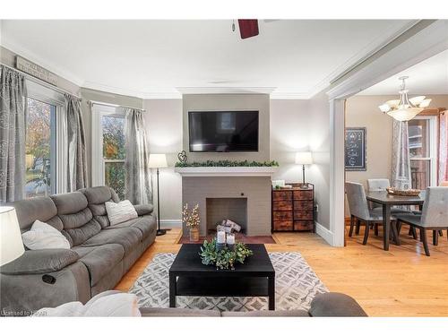 88 St David Street, Goderich, ON - Indoor Photo Showing Living Room With Fireplace