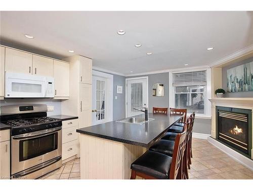 497 Brunswick Street, Stratford, ON - Indoor Photo Showing Kitchen With Fireplace