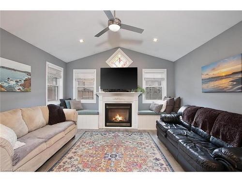 497 Brunswick Street, Stratford, ON - Indoor Photo Showing Living Room With Fireplace