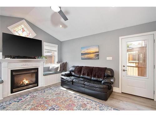 497 Brunswick Street, Stratford, ON - Indoor Photo Showing Living Room With Fireplace