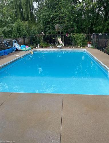 18 Abraham Drive, Stratford, ON - Outdoor With In Ground Pool With Backyard