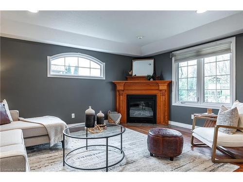 18 Abraham Drive, Stratford, ON - Indoor Photo Showing Living Room With Fireplace