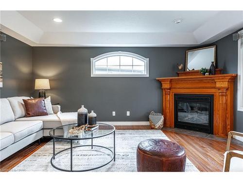 18 Abraham Drive, Stratford, ON - Indoor Photo Showing Living Room With Fireplace