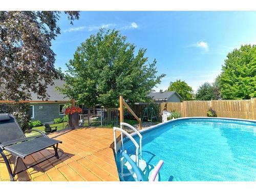 125 Armstrong Street W, Listowel, ON - Outdoor With Above Ground Pool With Backyard