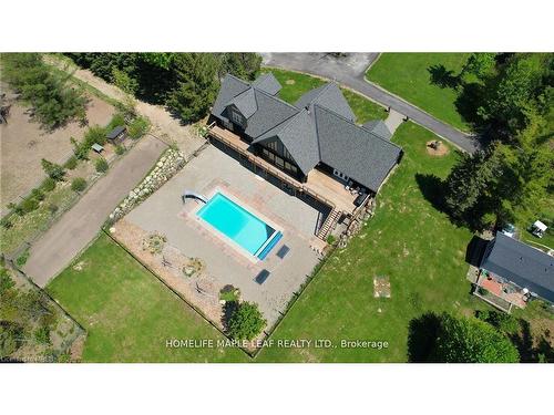 111440 11Th Line, East Garafraxa, ON - Outdoor With In Ground Pool With View