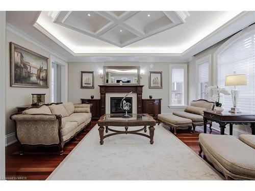 295 Belvenia Road, Burlington, ON - Indoor Photo Showing Living Room With Fireplace