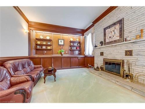 1 Farmer'S Lane, Bolton, ON - Indoor With Fireplace