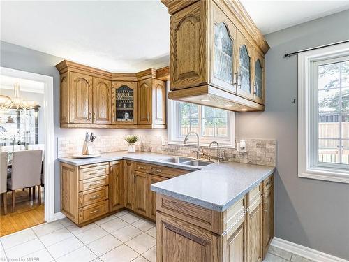 100 Warren Road, Kitchener, ON - Indoor Photo Showing Kitchen With Double Sink