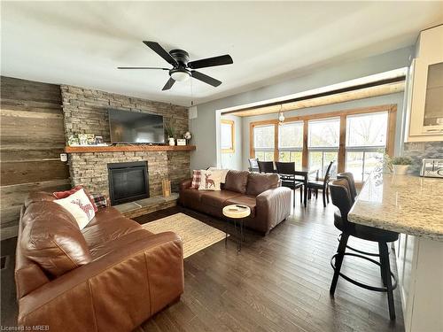 127 Maskinonge Road, Tay, ON - Indoor Photo Showing Living Room With Fireplace