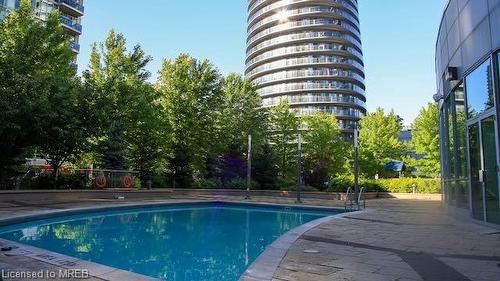 502-80 Absolute Avenue, Mississauga, ON - Outdoor With In Ground Pool