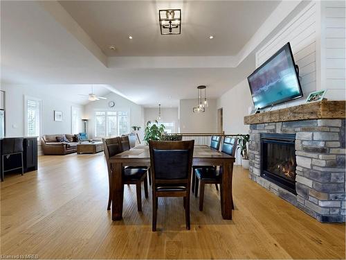 300 Shanty Bay Road, Barrie, ON - Indoor Photo Showing Dining Room With Fireplace