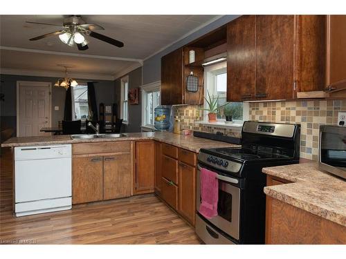 670 Knox Avenue, Hamilton, ON - Indoor Photo Showing Kitchen With Double Sink