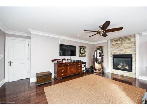 6427 Old Church Road, Caledon, ON - Indoor Photo Showing Living Room With Fireplace
