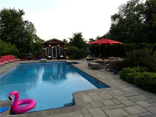 17 Oak Ridge Drive, Glen Williams, ON - Outdoor With In Ground Pool With Deck Patio Veranda With Backyard