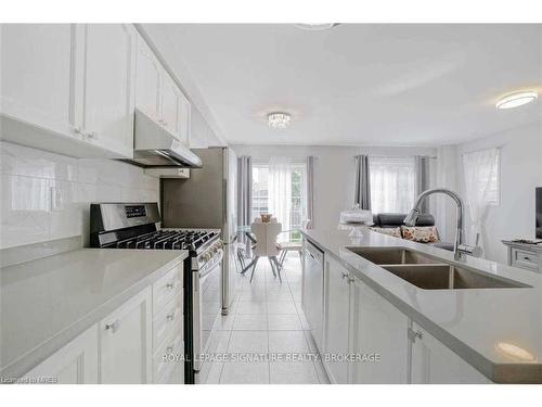 54 Palleschi Drive, Brampton, ON - Indoor Photo Showing Kitchen With Double Sink With Upgraded Kitchen