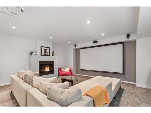 223 Jennings Crescent, Oakville, ON - Indoor Photo Showing Living Room With Fireplace
