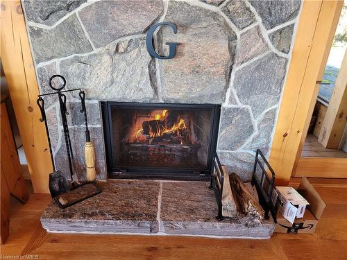 65 B321 Pt. Frying Pan Island, Parry Sound, ON - Indoor With Fireplace