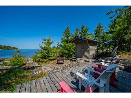 65 B321 Pt. Frying Pan Island, Parry Sound, ON - Outdoor With Body Of Water With Deck Patio Veranda