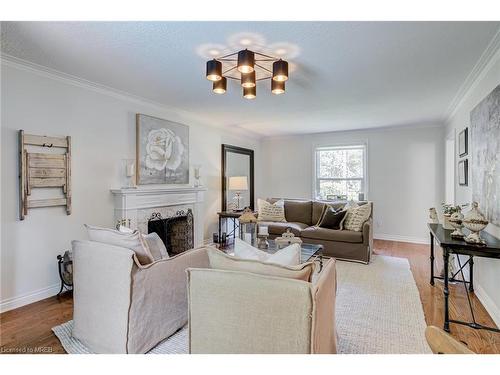 1123 Fair Birch Drive, Mississauga, ON - Indoor Photo Showing Living Room With Fireplace