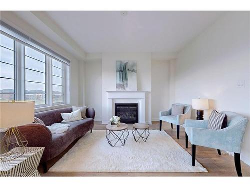 3 Bee Crescent, Brantford, ON - Indoor Photo Showing Living Room With Fireplace