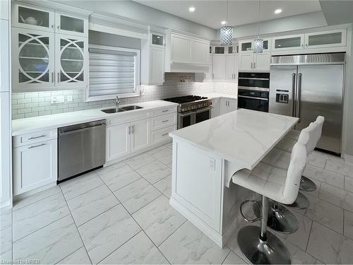 44 Miller Drive, Ancaster, ON - Indoor Photo Showing Kitchen With Double Sink With Upgraded Kitchen