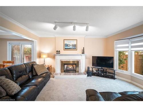 3252 Pilcom Crescent, Mississauga, ON - Indoor Photo Showing Living Room With Fireplace