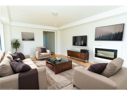 3339 Sixth Line Line, Oakville, ON - Indoor Photo Showing Living Room With Fireplace