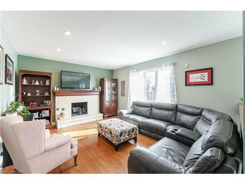 3005 Headon Forest Drive, Burlington, ON - Indoor Photo Showing Living Room With Fireplace