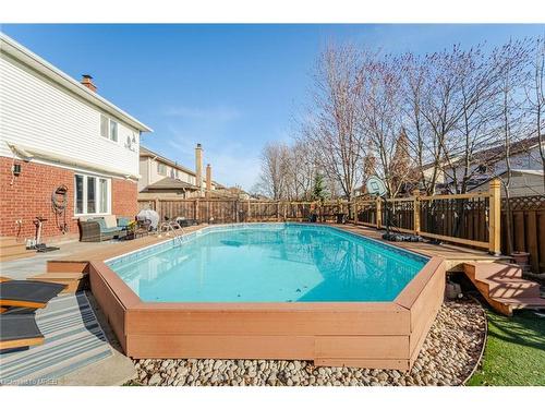 3005 Headon Forest Drive, Burlington, ON - Outdoor With Above Ground Pool With Backyard