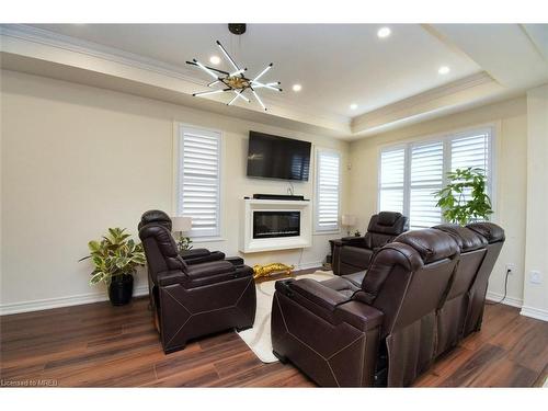 116 Skinner Road, Hamilton, ON - Indoor Photo Showing Living Room With Fireplace