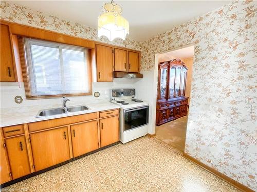 20 Drury Crescent, St. Catharines, ON - Indoor Photo Showing Kitchen With Double Sink