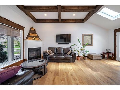 1084 Pearson Drive, Oakville, ON - Indoor Photo Showing Living Room With Fireplace