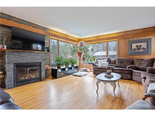 425 Norfolk Street S, Simcoe, ON - Indoor Photo Showing Living Room With Fireplace