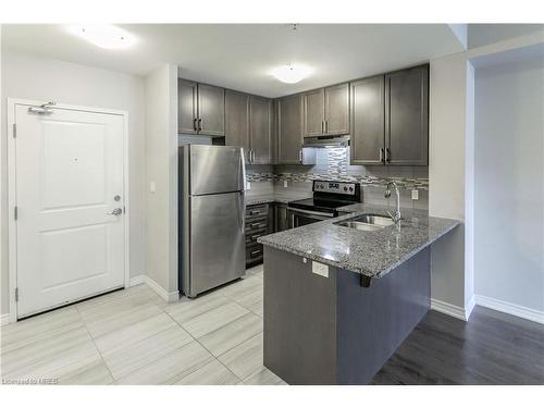 104-620 Sauve Street, Milton, ON - Indoor Photo Showing Kitchen With Double Sink With Upgraded Kitchen