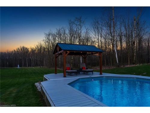 12669 Nassagaweya Esquesing Townline, Acton, ON - Outdoor With In Ground Pool With Deck Patio Veranda With Backyard