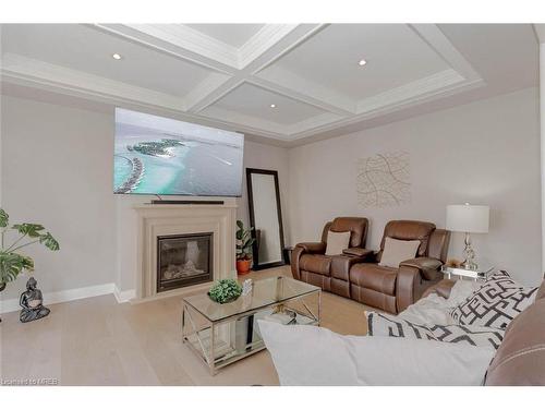 1203 Trudeau Drive, Milton, ON - Indoor Photo Showing Living Room With Fireplace