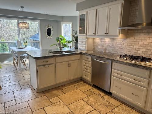 28 Huntingwood Avenue, Hamilton, ON - Indoor Photo Showing Kitchen With Double Sink