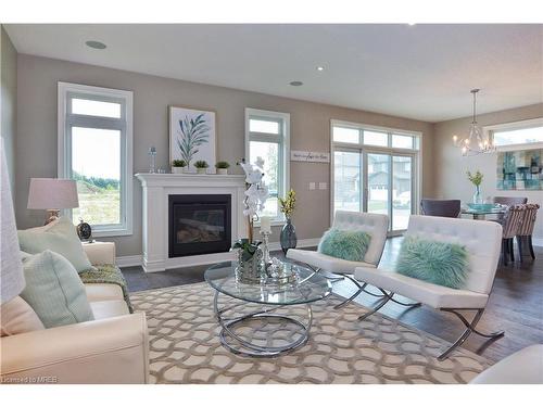 Lot #15 Anchor Road, Thorold, ON - Indoor Photo Showing Living Room With Fireplace