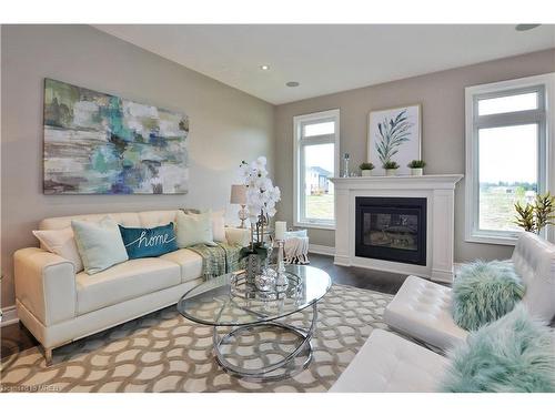 Lot #15 Anchor Road, Thorold, ON - Indoor Photo Showing Living Room With Fireplace