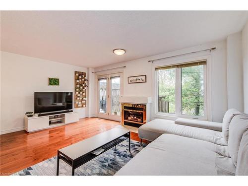 232 Blackhorne Drive, Kitchener, ON - Indoor Photo Showing Living Room With Fireplace