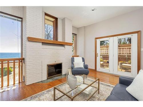 327A Lake Promenade, Toronto, ON - Indoor Photo Showing Living Room With Fireplace