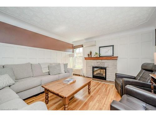 94 First Street N, Stoney Creek, ON - Indoor Photo Showing Living Room With Fireplace