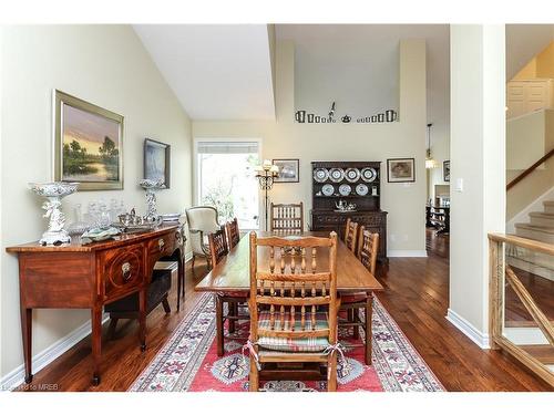 56 Trott Boulevard, Collingwood, ON - Indoor Photo Showing Dining Room With Fireplace