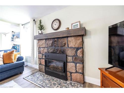 111 Hazel Street, Dunsford, ON - Indoor Photo Showing Living Room With Fireplace